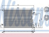 Condensator, climatizare OPEL VECTRA C (2002 - 2016) NISSENS 94597