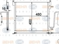 Condensator, climatizare OPEL VECTRA C (2002 - 2016) HELLA 8FC 351 302-541 piesa NOUA