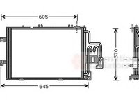 Condensator, climatizare OPEL VITA C (F08, F68), OPEL COMBO caroserie inchisa/combi, OPEL CORSA C caroserie (F08, W5L) - VAN WEZEL 37005307