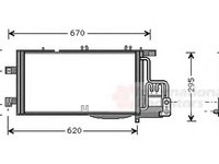 Condensator, climatizare OPEL VITA C (F08, F68), OPEL COMBO caroserie inchisa/combi, OPEL CORSA C caroserie (F08, W5L) - VAN WEZEL 37005370