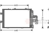 Condensator, climatizare OPEL VITA C (F08, F68), OPEL COMBO caroserie inchisa/combi, OPEL CORSA C caroserie (F08, W5L) - VAN WEZEL 37005369