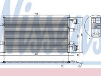 Condensator, climatizare OPEL VIVARO platou / sasiu (E7) (2006 - 2016) NISSENS 94678