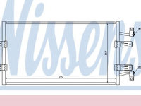 Condensator, climatizare OPEL VIVARO platou / sasiu (E7) (2006 - 2014) NISSENS 940119 piesa NOUA