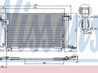 Condensator, climatizare PEUGEOT 306 Break (7E, N3, N5) (1994 - 2002) NISSENS 94313 piesa NOUA