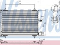 Condensator, climatizare PEUGEOT 406 (8B) (1995 - 2005) NISSENS 94534 piesa NOUA