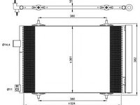 Condensator, climatizare PEUGEOT 407 (6D_) (2004 - 2020) NRF 35946