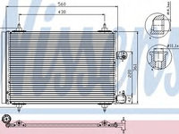 Condensator, climatizare PEUGEOT 407 SW (6E_) (2004 - 2016) NISSENS 94723