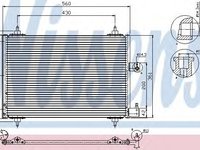Condensator, climatizare PEUGEOT 607 (9D, 9U) (2000 - 2016) NISSENS 94534 piesa NOUA