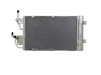 Condensator climatizare, Radiator AC Opel Astra H 2004-, Zafira 2005-2011, 505 (465)x330x16 mm, miez si rezervor aluminiu brazat, cu uscator integrat, MAHLE AC400000S