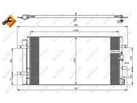 Condensator climatizare, Radiator clima Audi A4 (8k2, B8), A5 (8t3), A6 (4g2, C7, 4gc), A7 Sportback (4ga, 4gf), Q5 (8r), Porsche Macan (95b) Nrf 350046