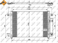 Condensator climatizare, Radiator clima Chevrolet Aveo Limuzina (T250, T255), Kalos, Daewoo Kalos (Klas) Nrf 35767