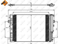 Condensator climatizare, Radiator clima Mercedes-Benz A-Class (W176), B-Class (W246, W242), Cla Shooting Brake (X117), Cla Cupe (C117), Gla-Class (X156) Nrf 350081