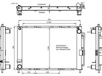 Condensator climatizare RENAULT CLIO III (BR0/1, CR0/1) - Cod intern: W20088300 - LIVRARE DIN STOC in 24 ore!!!