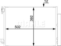 Condensator, climatizare RENAULT CLIO IV (BH_) MAHLE AC 73 000S