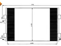 Condensator, climatizare RENAULT ESPACE Mk IV (JK0/1_) (2002 - 2020) NRF 35749