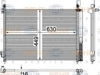 Condensator, climatizare RENAULT KOLEOS (HY_) - HELLA 8FC 351 309-361