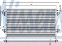 Condensator, climatizare RENAULT LAGUNA II (BG0/1) (2001 - 2016) NISSENS 94551 piesa NOUA