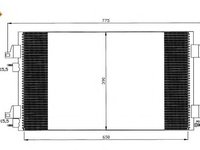 Condensator climatizare RENAULT LAGUNA II Sport Tourer (KG0/1_) - Cod intern: W20139175 - LIVRARE DIN STOC in 24 ore!!!