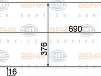 Condensator climatizare RENAULT LOGAN II - OEM - NRF: NRF35484|35484 - Cod intern: W02142087 - LIVRARE DIN STOC in 24 ore!!!