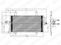 Condensator, climatizare RENAULT MASTER II Van (FD), RENAULT MASTER II platou / sasiu (ED/HD/UD), OPEL MOVANO caroserie (F9) - DELPHI TSP0225535