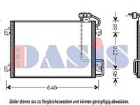 Condensator, climatizare RENAULT MEGANE I (BA0/1_), RENAULT MEGANE I Coup (DA0/1_), RENAULT MEGANE Scenic (JA0/1_) - AKS DASIS 182470N