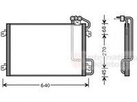 Condensator, climatizare RENAULT MEGANE I (BA0/1_), RENAULT MEGANE I Coup (DA0/1_), RENAULT MEGANE Scenic (JA0/1_) - VAN WEZEL 43005273