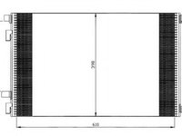 Condensator, climatizare RENAULT MEGANE II Sport Tourer (KM0/1_) (2003 - 2012) NRF 35449