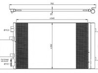 Condensator, climatizare RENAULT MEGANE III Grandtour (KZ0/1) (2008 - 2020) NRF 35938