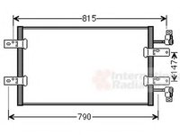 Condensator, climatizare RENAULT TRAFIC II bus (JL), RENAULT TRAFIC II Van (FL), OPEL VIVARO caroserie (F7) - VAN WEZEL 43005451