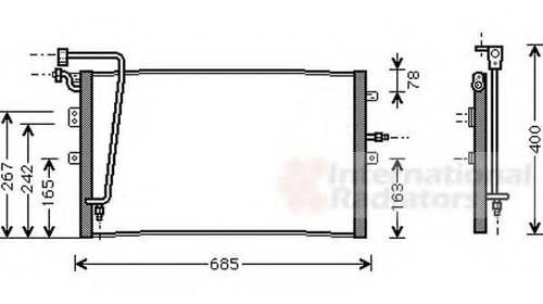 Condensator, climatizare SAAB 9-5 limuzina (Y