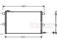 Condensator, climatizare SEAT CORDOBA limuzina (6K1, 6K2), VW POLO (6N1), SEAT IBIZA Mk II (6K1) - VAN WEZEL 58005144