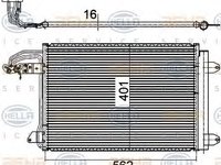 Condensator climatizare SEAT LEON (1P1) - OEM - NRF: NRF35520|35520 - Cod intern: W02234840 - LIVRARE DIN STOC in 24 ore!!!