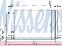 Condensator, climatizare SEAT LEON (5F1) (2012 - 2016) NISSENS 940319 piesa NOUA