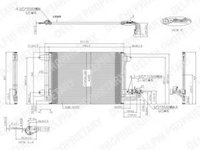 Condensator, climatizare SKODA OCTAVIA (1U2), SKODA OCTAVIA Combi (1U5), SEAT LEON (1M1) - DELPHI TSP0225482