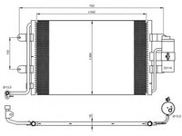 Condensator, climatizare SKODA OCTAVIA I (1U2) (1996 - 2010) NRF 35227 piesa NOUA