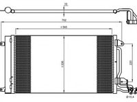 Condensator, climatizare SKODA ROOMSTER Praktik (5J) (2007 - 2015) NRF 35910 piesa NOUA