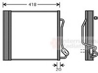 Condensator, climatizare SMART CABRIO (450), SMART CITY-COUPE (450), SMART CROSSBLADE (450) - VAN WEZEL 29005010