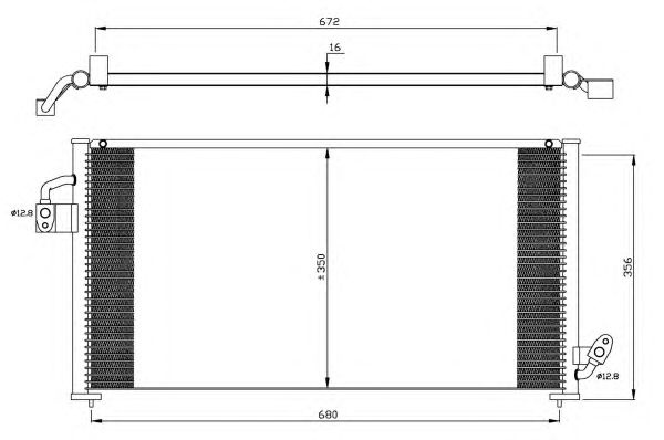 Condensator climatizare SSANGYONG REXTON - Cod int