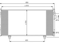 Condensator, climatizare SUBARU FORESTER (SH) (2008 - 2016) NRF 35855 piesa NOUA