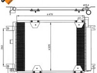 Condensator, climatizare SUZUKI GRAND VITARA I Cabriolet (GT) (1998 - 2005) NRF 35580 piesa NOUA