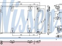 Condensator, climatizare SUZUKI GRAND VITARA II (JT) (2005 - 2016) NISSENS 940373 piesa NOUA