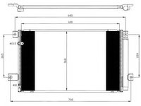 Condensator, climatizare TOYOTA AVENSIS (T25_) (2003 - 2008) NRF 35628