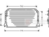 Condensator, climatizare TOYOTA CAMRY limuzina (_CV2_, _XV2_) - VAN WEZEL 53005254