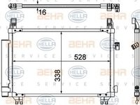 Condensator climatizare TOYOTA YARIS 06- 1,4D4D - Cod intern: W20088734 - LIVRARE DIN STOC in 24 ore!!!