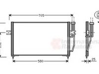 Condensator, climatizare VOLVO S40 I limuzina (VS), VOLVO V40 combi (VW) - VAN WEZEL 59005128