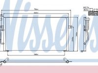 Condensator, climatizare VOLVO S40 I (VS) (1995 - 2004) NISSENS 94305 piesa NOUA