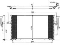 Condensator climatizare VOLVO V40 combi (VW) - Cod intern: W20139571 - LIVRARE DIN STOC in 24 ore!!!