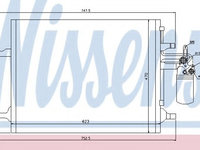 Condensator, climatizare VOLVO V70 III (BW) (2007 - 2016) NISSENS 940159 piesa NOUA