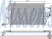 Condensator, climatizare VW BORA Combi (1J6) (1999 - 2005) NISSENS 94310 piesa NOUA