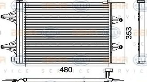 Condensator, climatizare VW FOX ( 5Z1, 5Z3 ) 